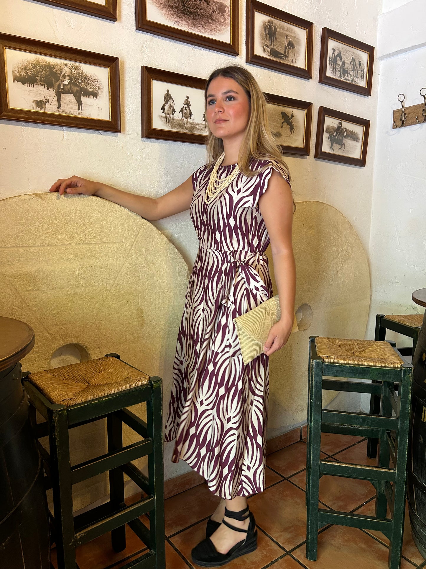 Vestido Carlota Morado