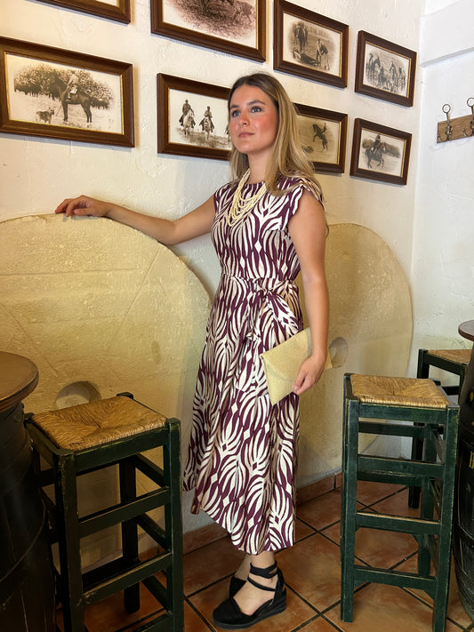 Vestido Carlota Morado