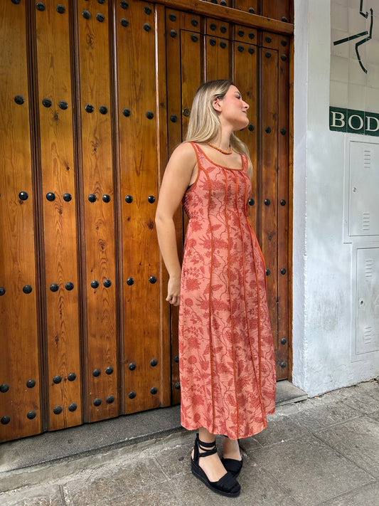 Vestido Carmen Salmón