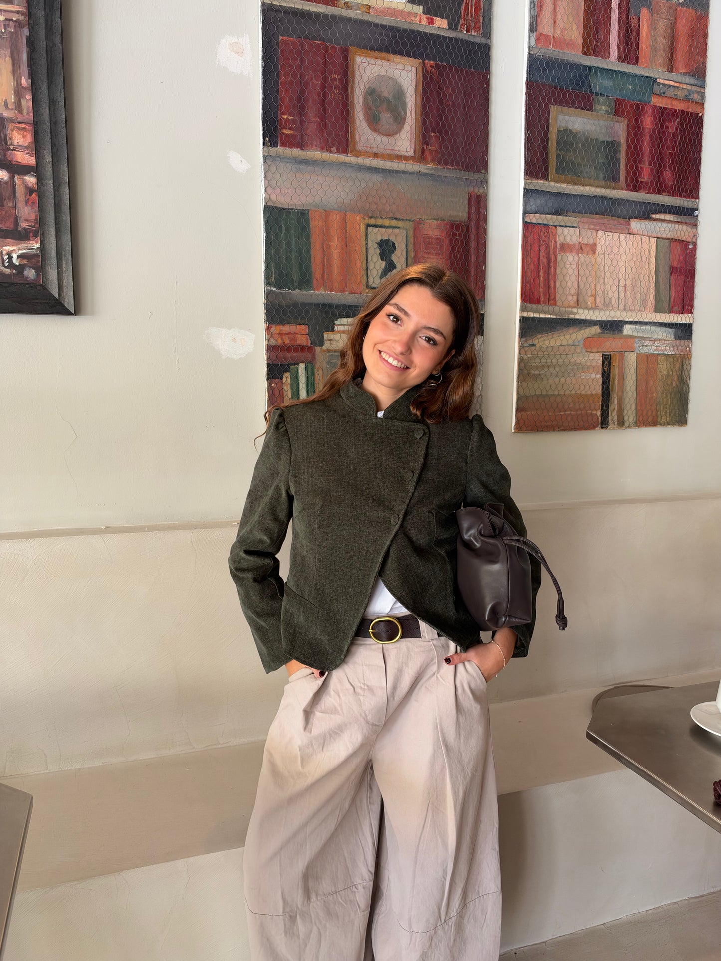 CHAQUETA ROMÁNTICA VERDE