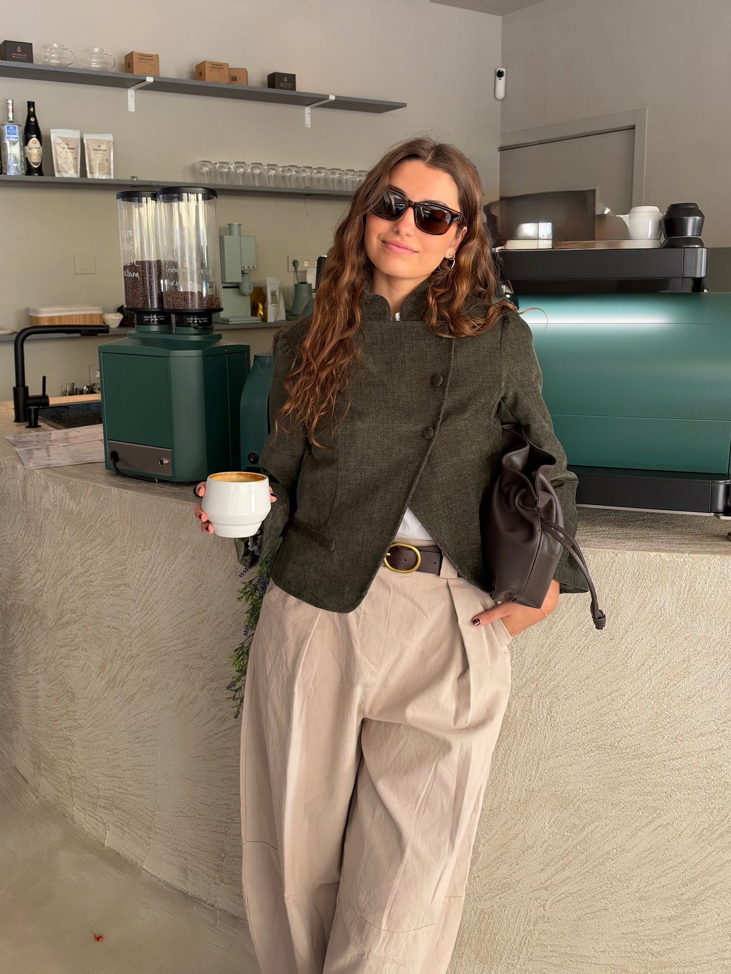 CHAQUETA ROMÁNTICA VERDE
