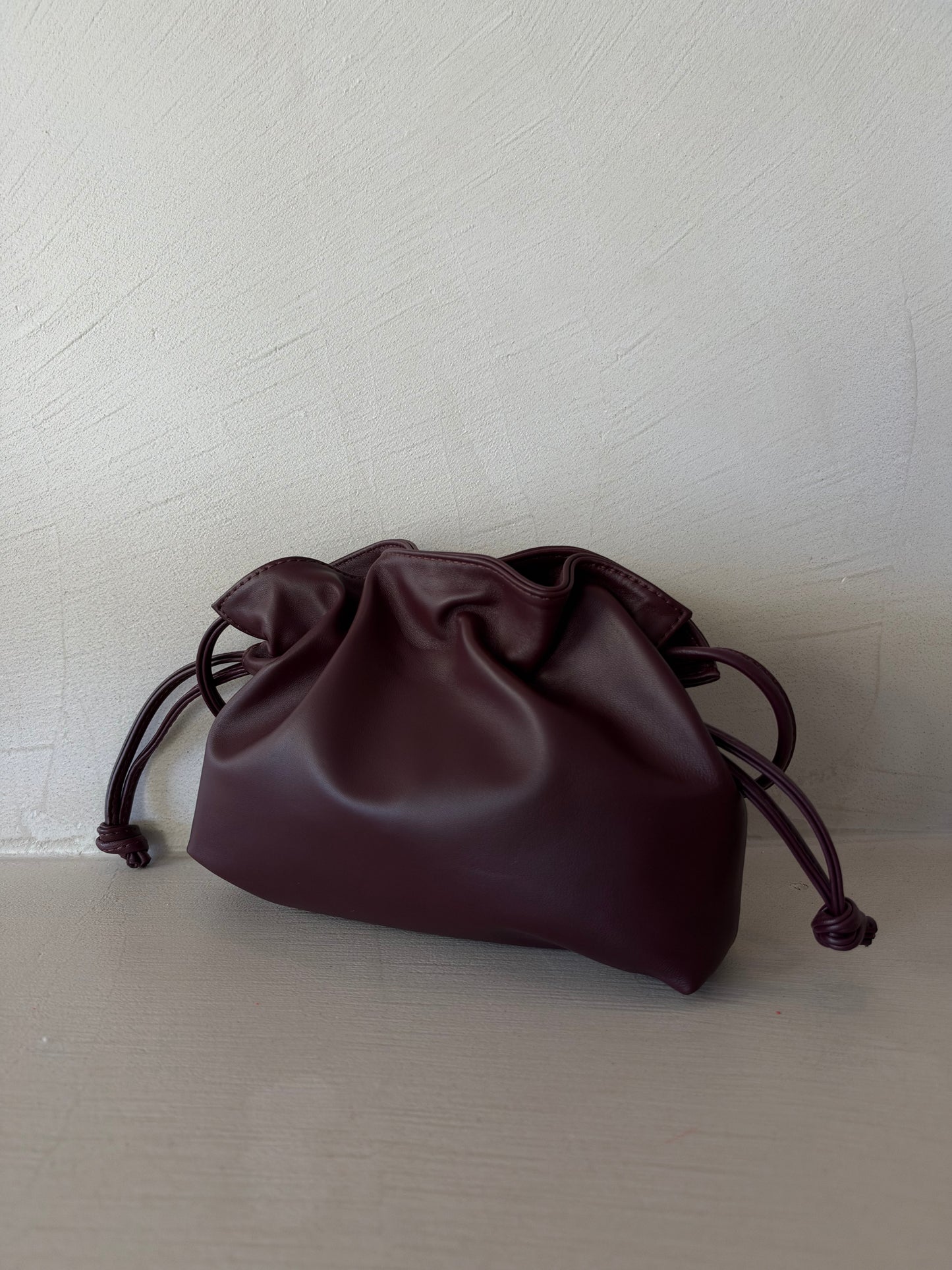 BOLSO PIEL S BURDEOS