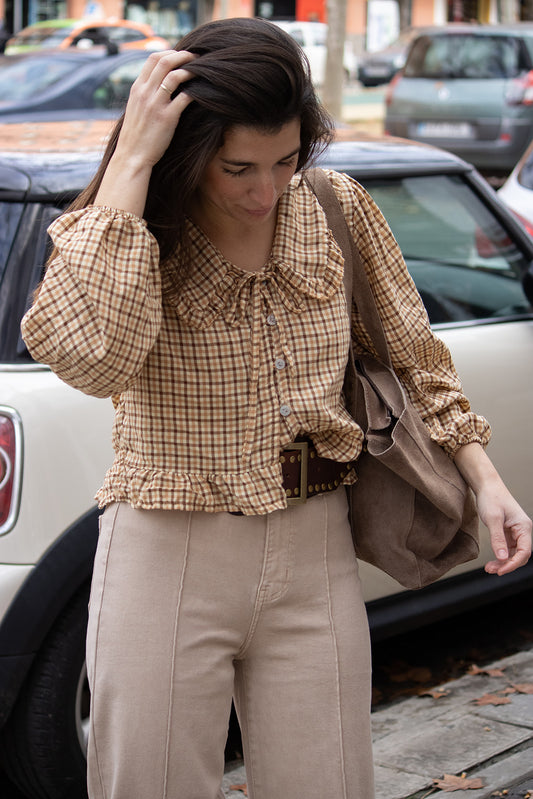 Blusa Carlota Marrón