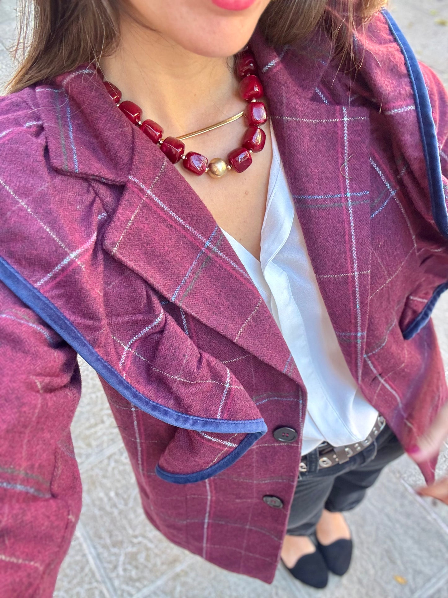 Chaqueta París burdeos