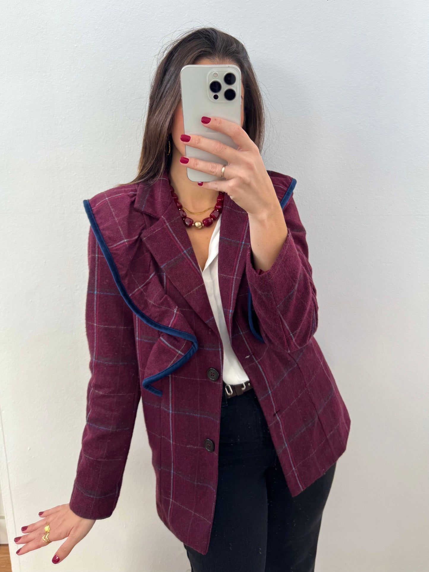 Chaqueta París burdeos