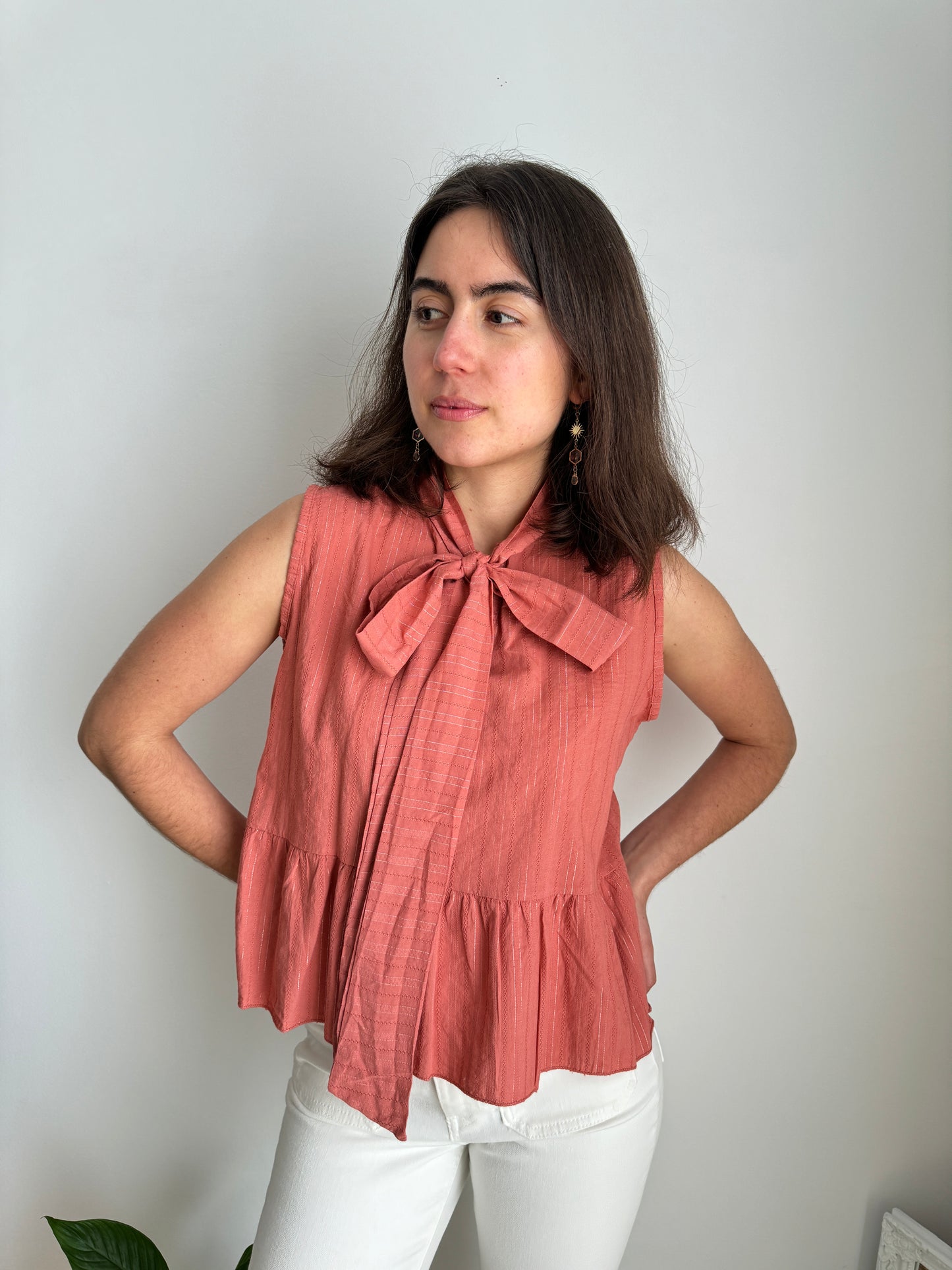 Blusa Salmón lazo