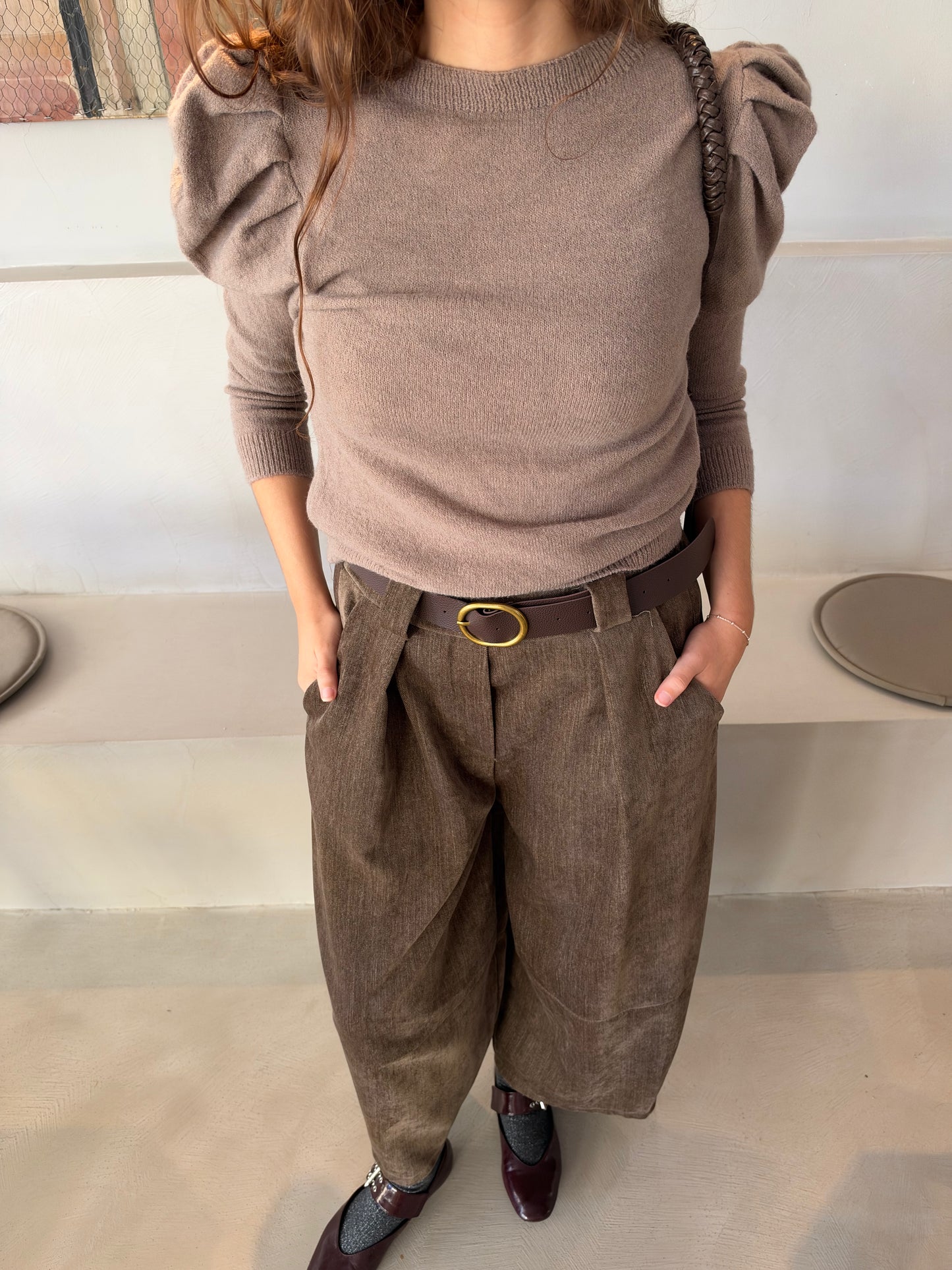 PANTALÓN AFELPADO TOPO