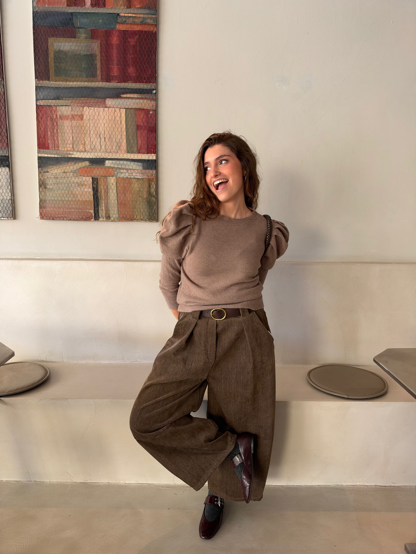 PANTALÓN AFELPADO TOPO