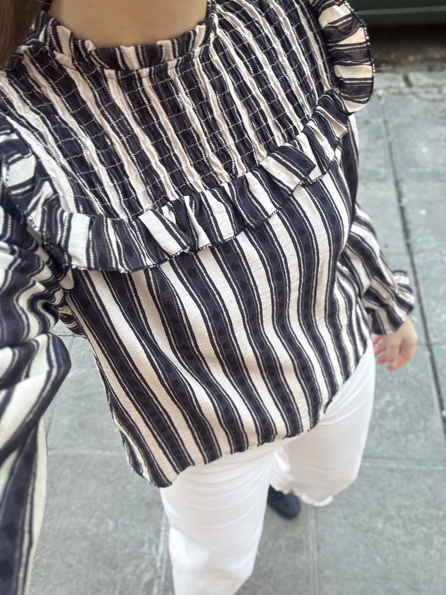 Blusa Magnolia negra