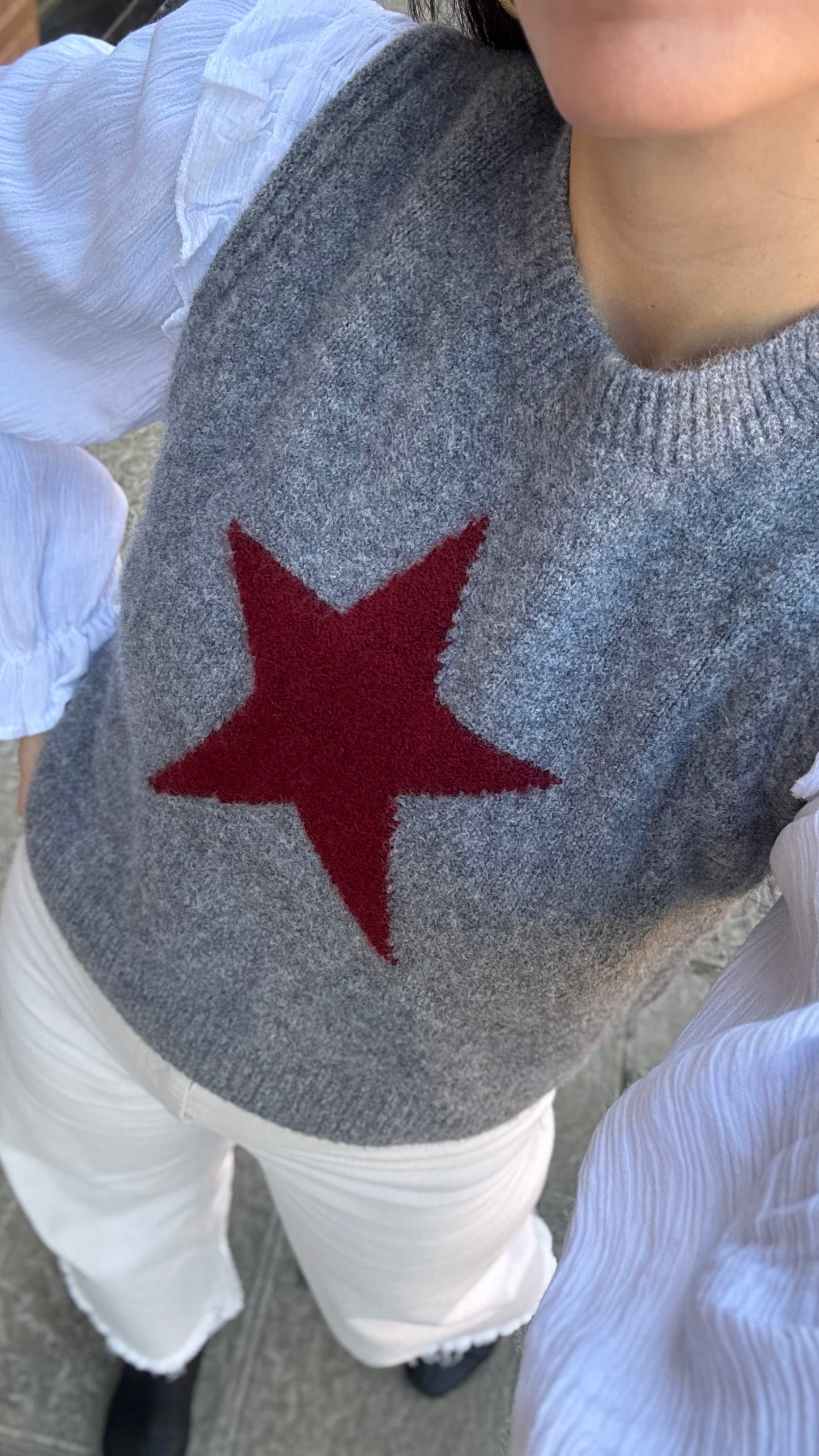 Chaleco estrella gris