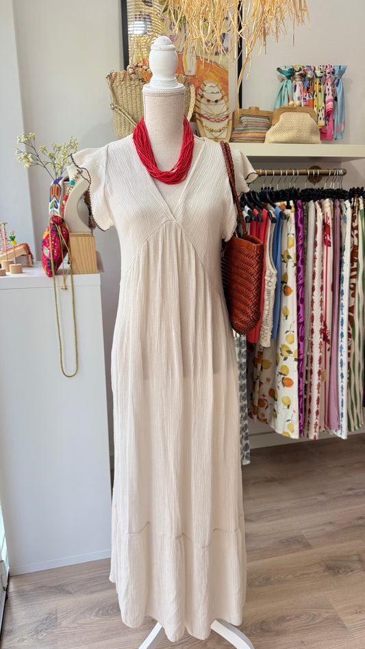 Vestido Coimbra blanco