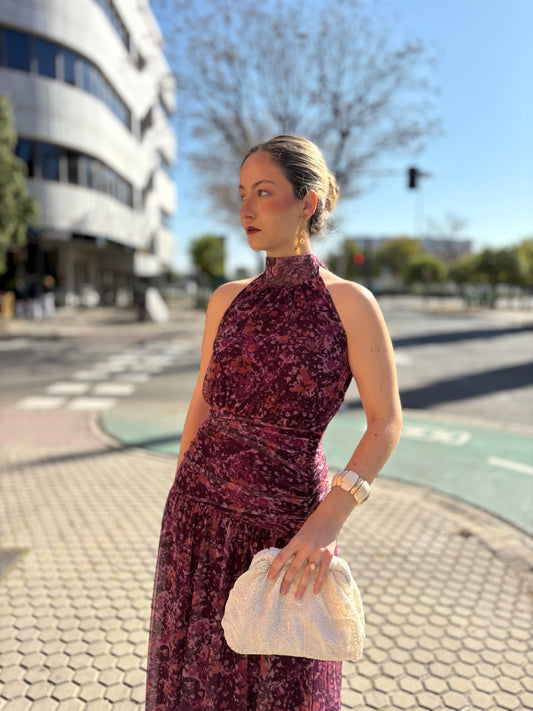 Vestido Sofía cuello halter