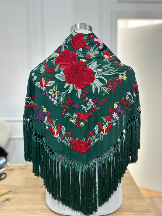 Mantoncillo verde botella