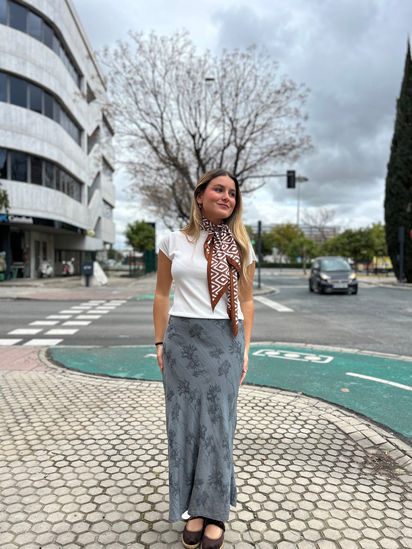 Falda azul