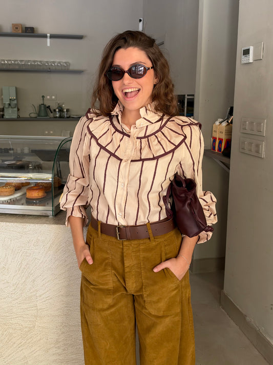 BLUSA CUELLO BABERO