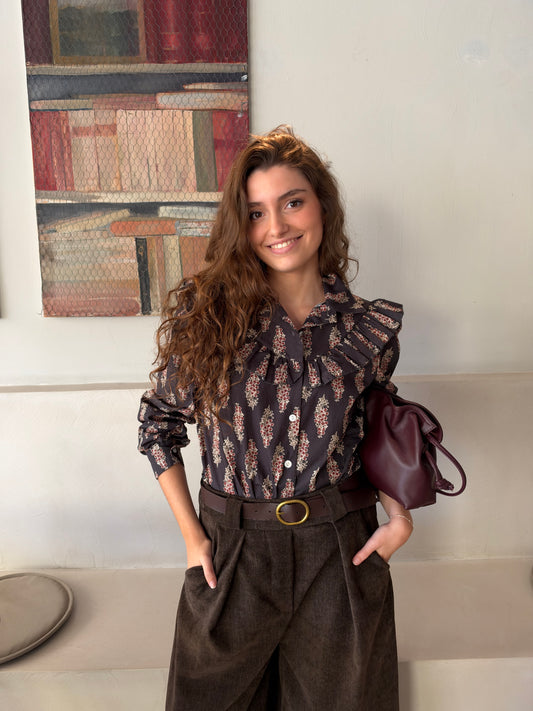 BLUSA INÉS GRIS